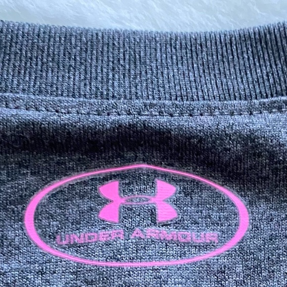 Under Armour | Girls Big Logo Heat Gear Shirt - Picture 4 of 5
